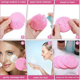 Facial Cleaning Sponge Set 2 PCS