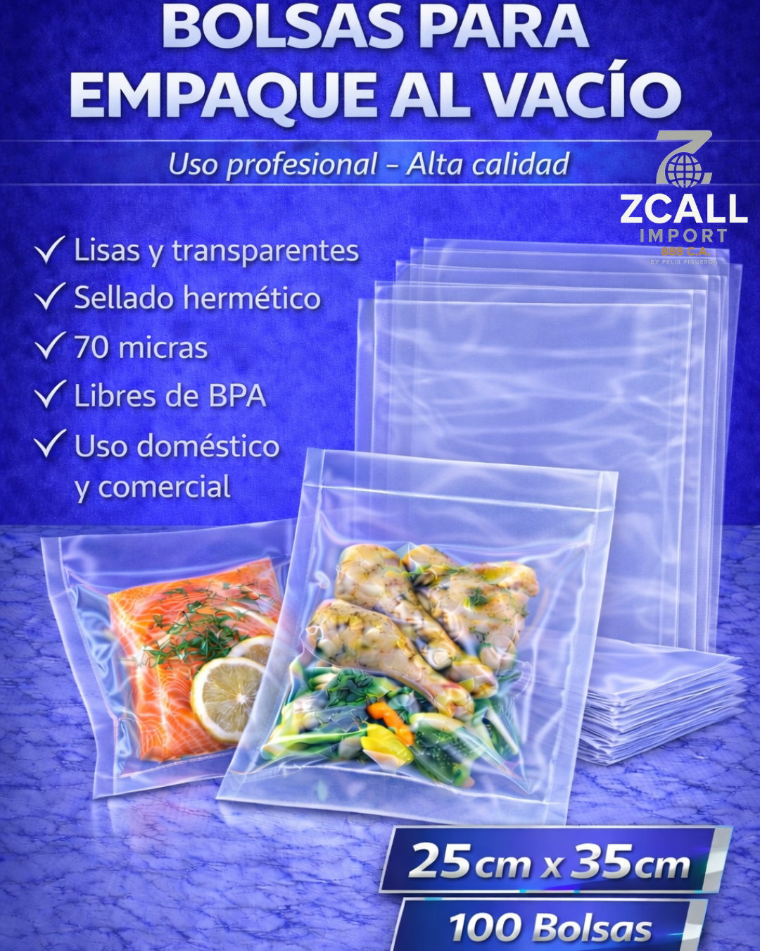 Bolsas lisas 25x35