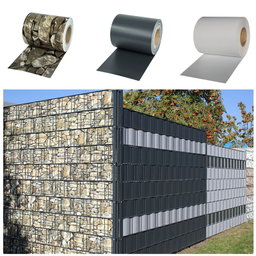 Privacy Fencing PVC Roll (19cm x 35m) + Brackets