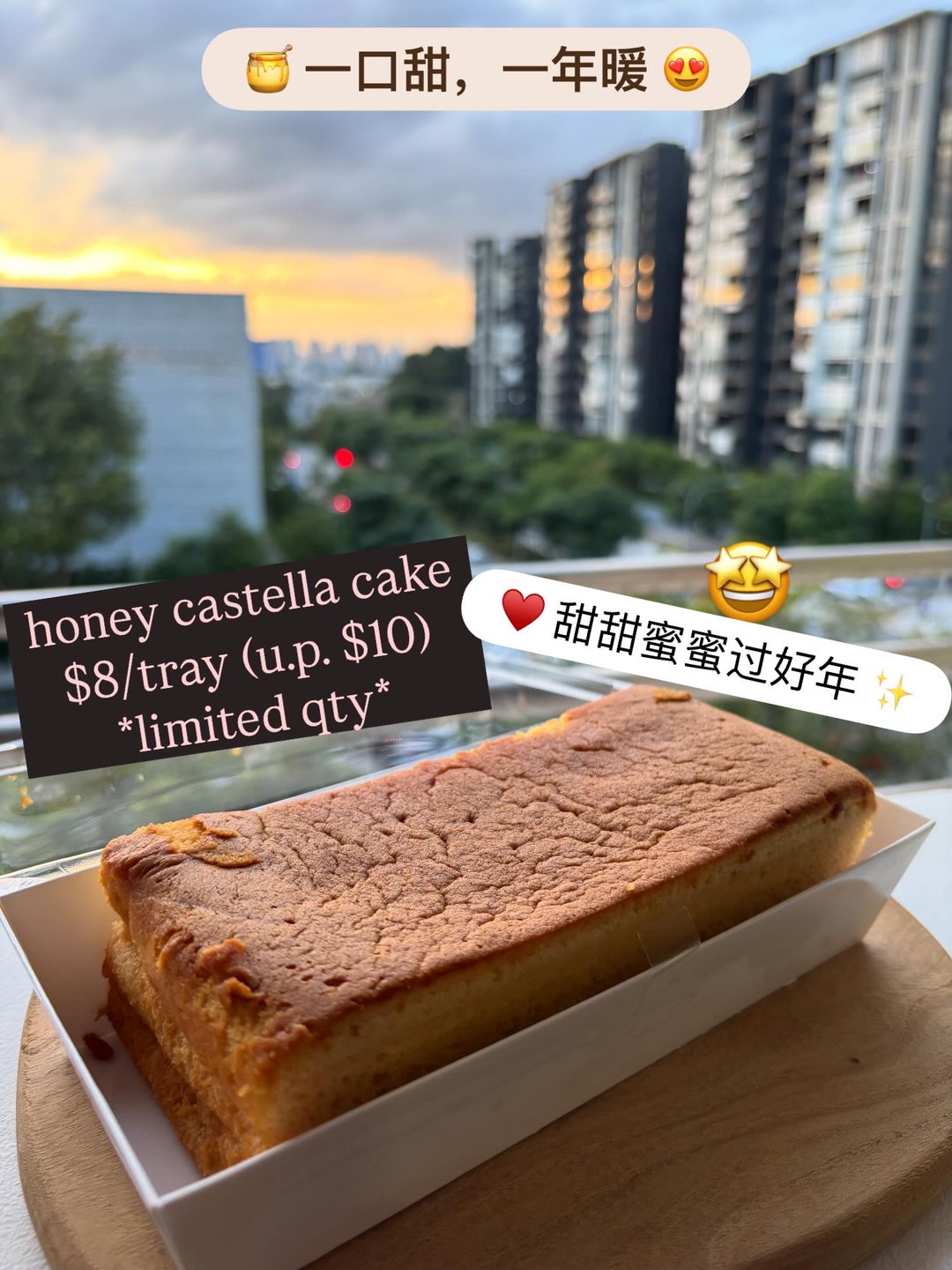 *NEW* honey castella cake 