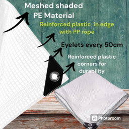 Semi Transparent PE Tarp