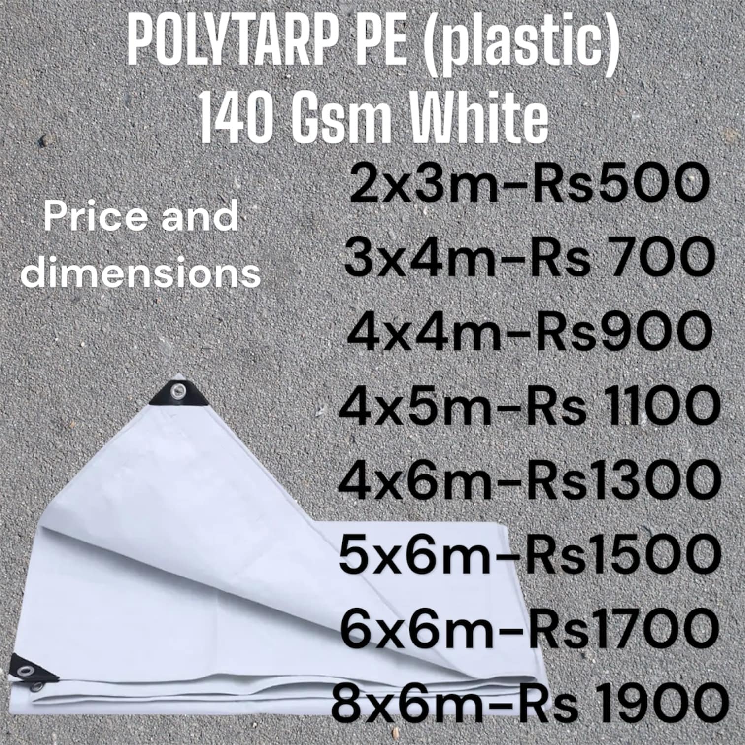 Multi-Purpose Poly Tarp 145 GSM_1