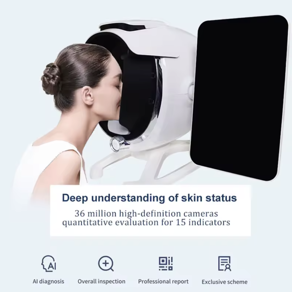 Skin Analyser with HD screen, microscopic handle and AI integration_2