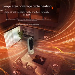 Portable  Electric Fan Heater Home Room Desktop Office -Rotate