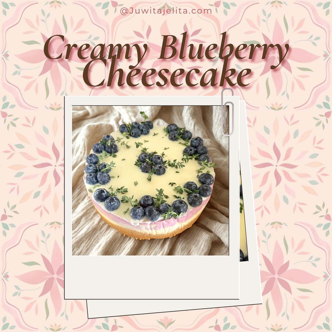 Creamy Blueberry Cheesecake_0
