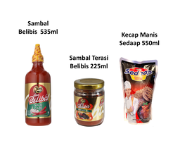 Saus Sambal Belibis, Kecap Manis Sedaap