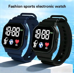 Digital Watches Men and Women Sports Watches LED Digital Clock made of Silicone Strap 