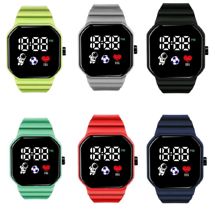 Digital Watches Men and Women Sports Watches LED Digital Clock made of Silicone Strap _1