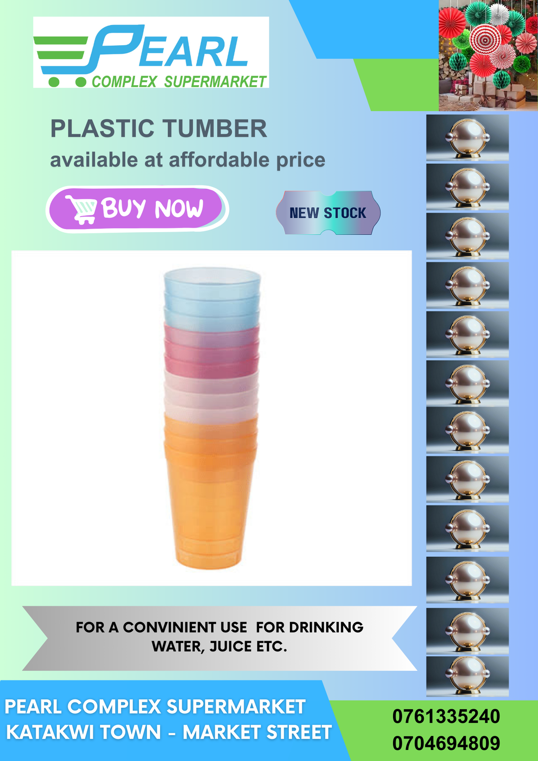 PLASTIC TUMBLERS