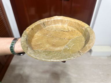 Cutlery  - Disposable Leaf plates / starter plate (8 inch) / quarter plate_0
