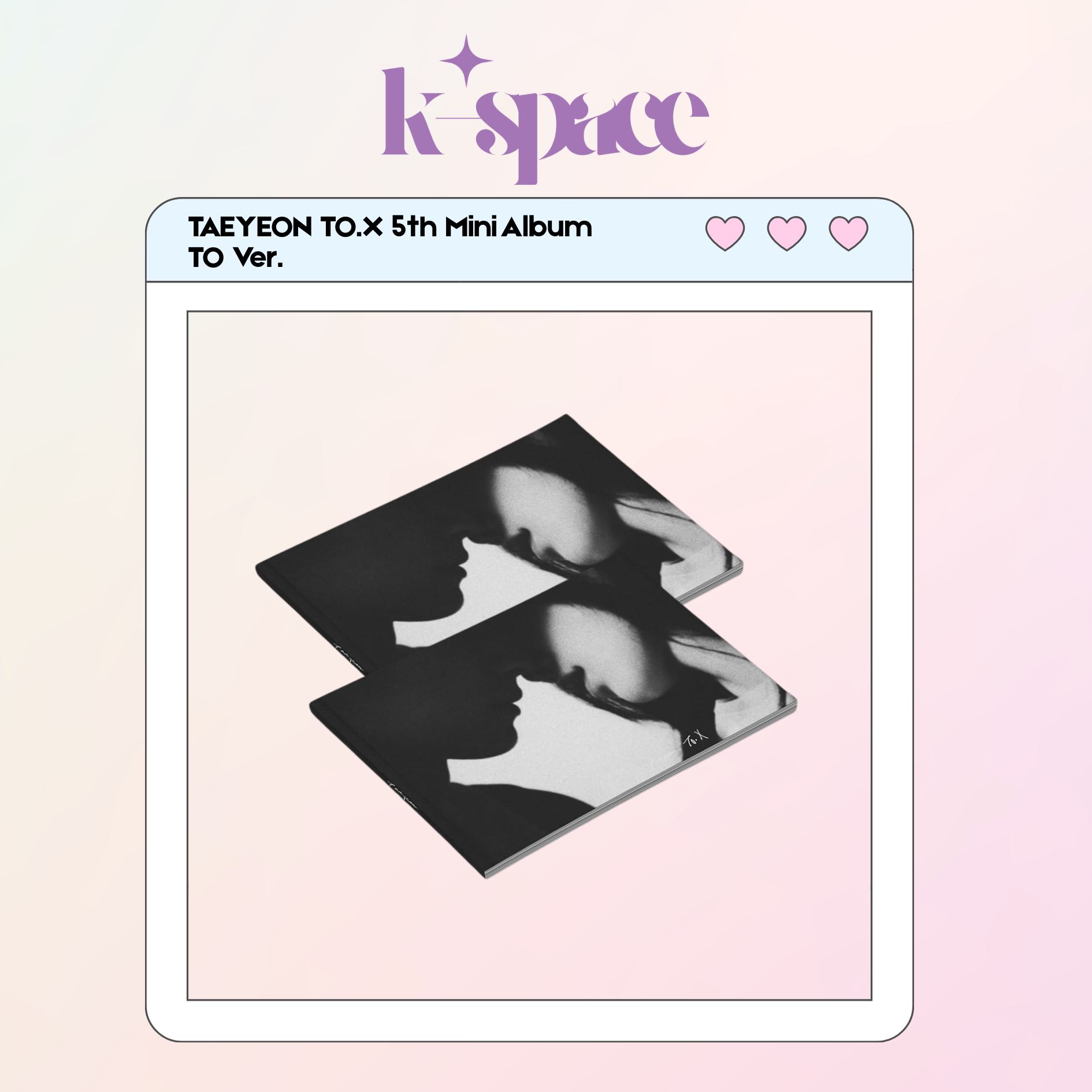 TAEYEON TO.X 5th Mini Album TO Ver._0