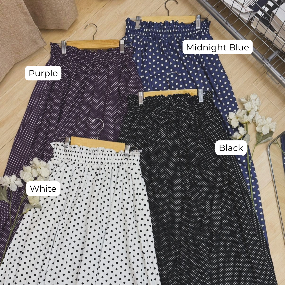 Polka Dots Flared Skirt_1