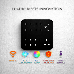 Magnetic Touch 16 Switch 1 Fan 1 Socket (4-HD,3-2way) (12M)