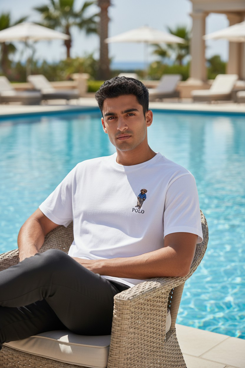 T-shirt Homme Blanc – Logo Polo – 3XL_1