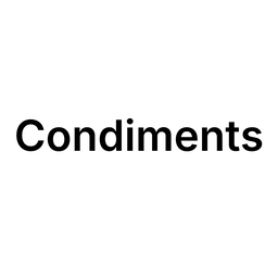 Condiments 