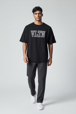 T-shirt Homme Noir – Imprimé VLTN