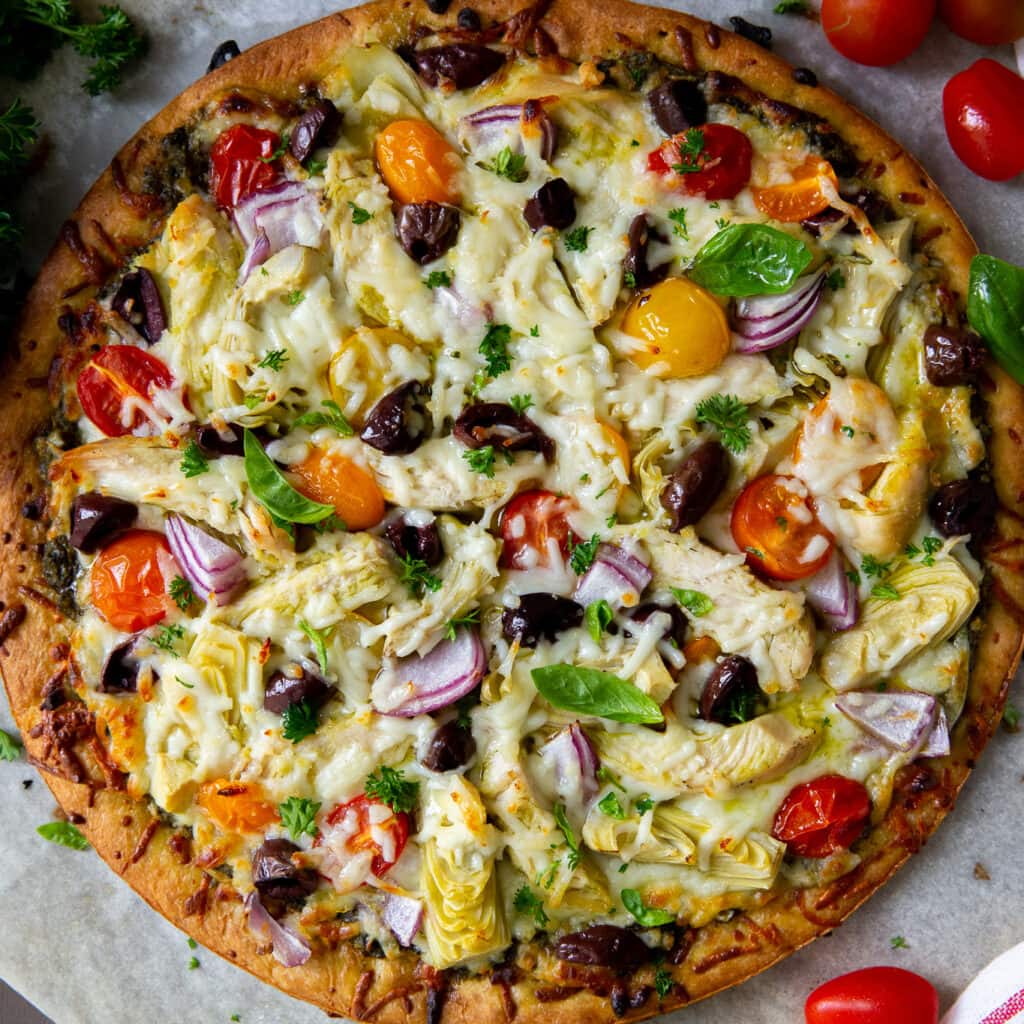 Pesto Chicken Pizza_0