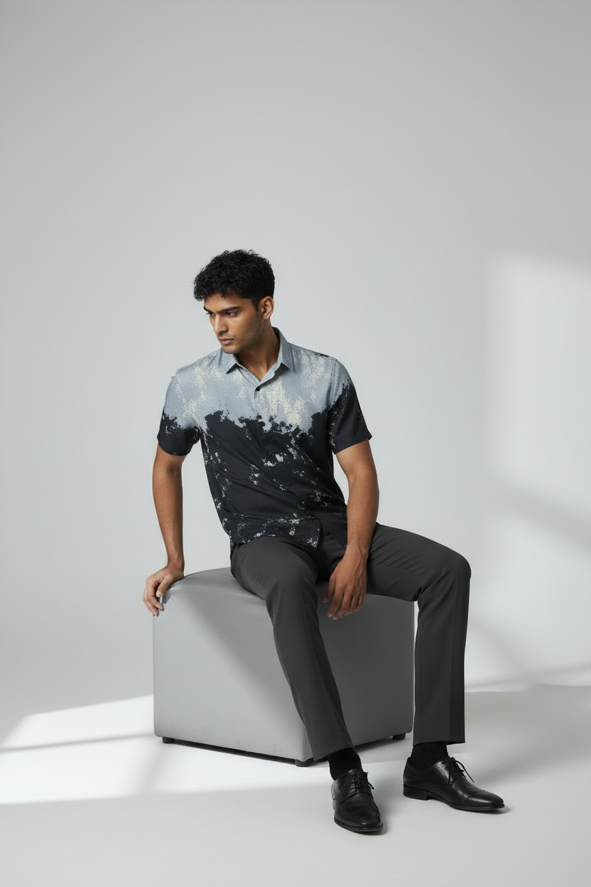Chemise dégradé noir & gris_2