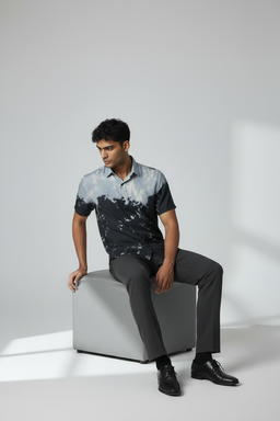Chemise dégradé noir & gris