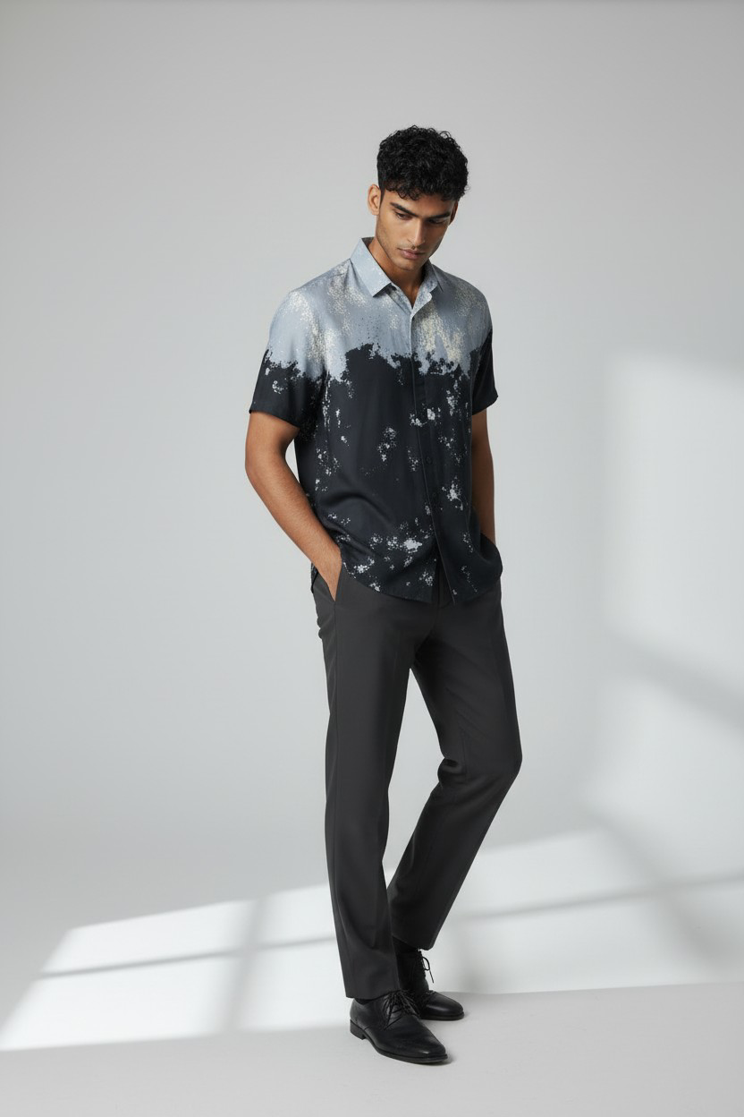 Chemise dégradé noir & gris_1