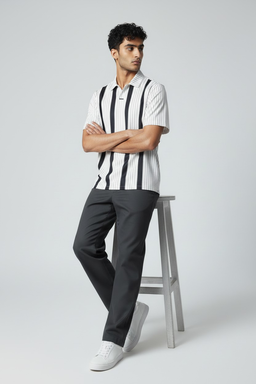 Chemise rayée noir & blanc