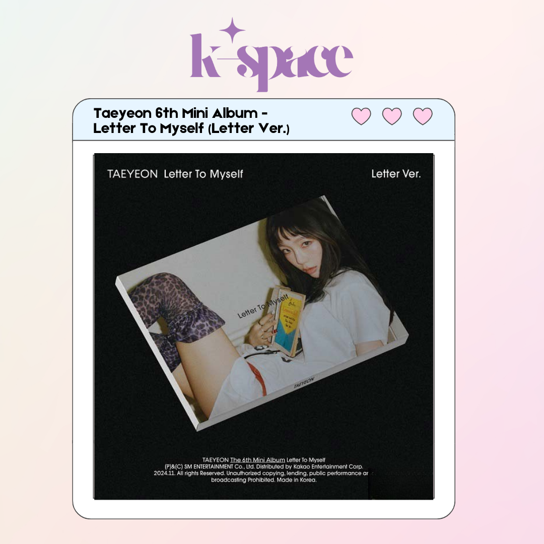 Taeyeon 6th Mini Album - Letter To Myself (Letter Ver.)