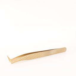 LU 34 GOLD CURVED TWEEZERS 