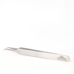 LUCEEZ CURVED SILVER TWEEZERS 