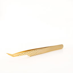 LU 31 GOLD CURVED TWEEZERS 