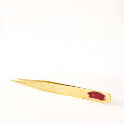LU 33 GOLD CURVED TWEEZERS 