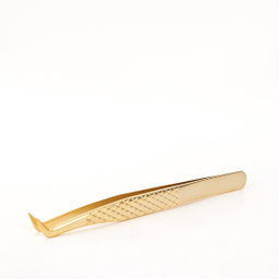LU 35 GOLD CURVED TWEEZERS 