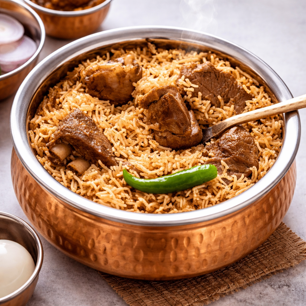 Mutton Biryani with Raita حلال🔴_0