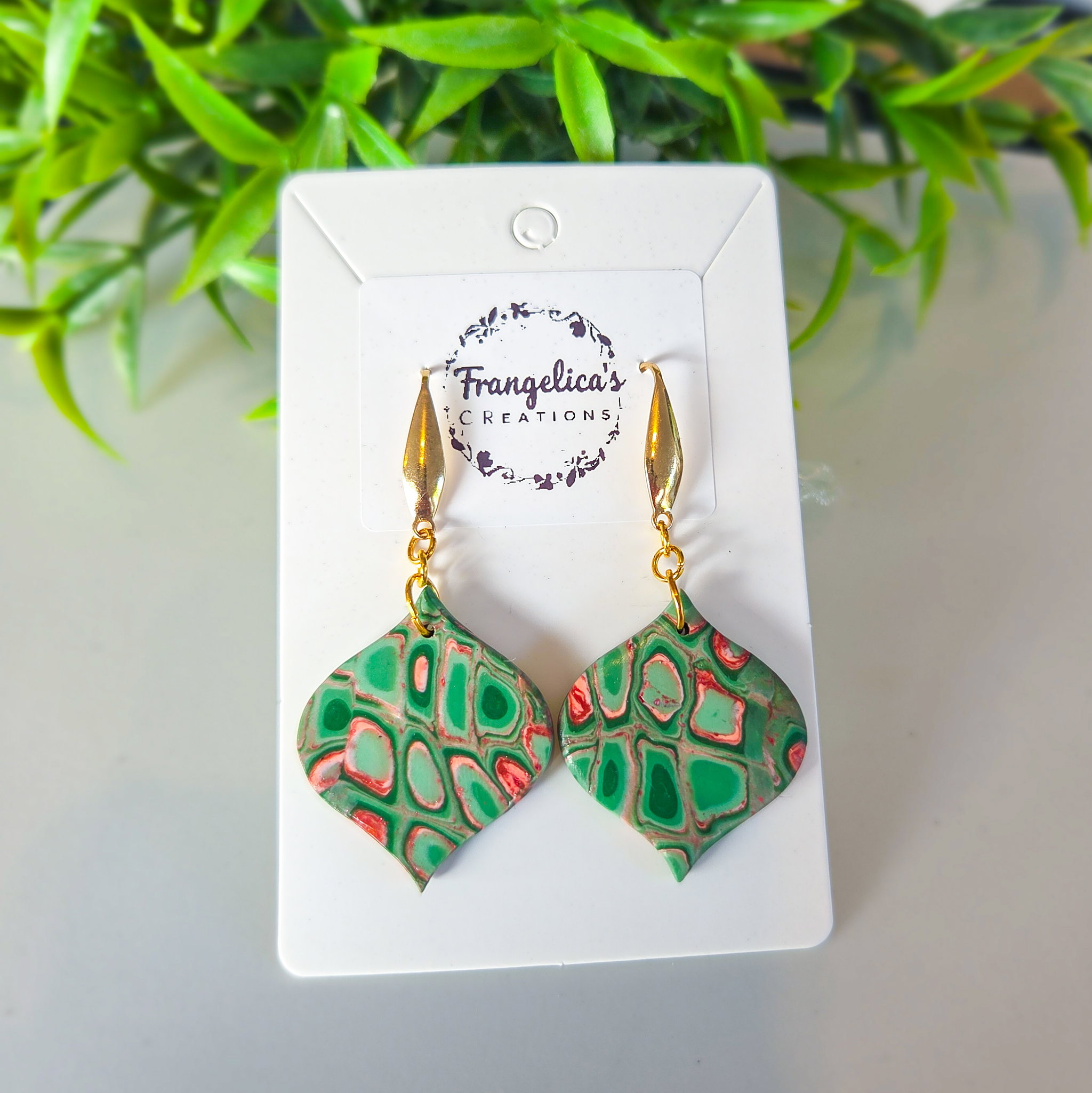 Green Terra Mosaic Dangles_0