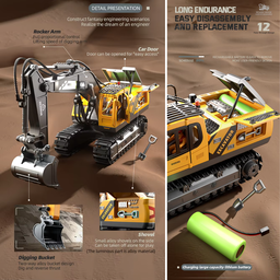 ALLOY ELECTRIC RC ENGINEERING VEHICLE