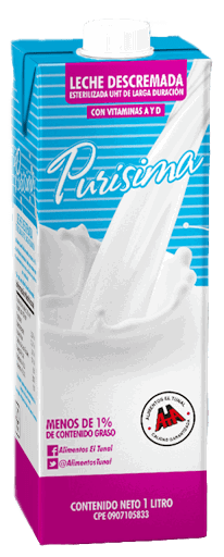 Leche Descremada UHT Purisima 1L