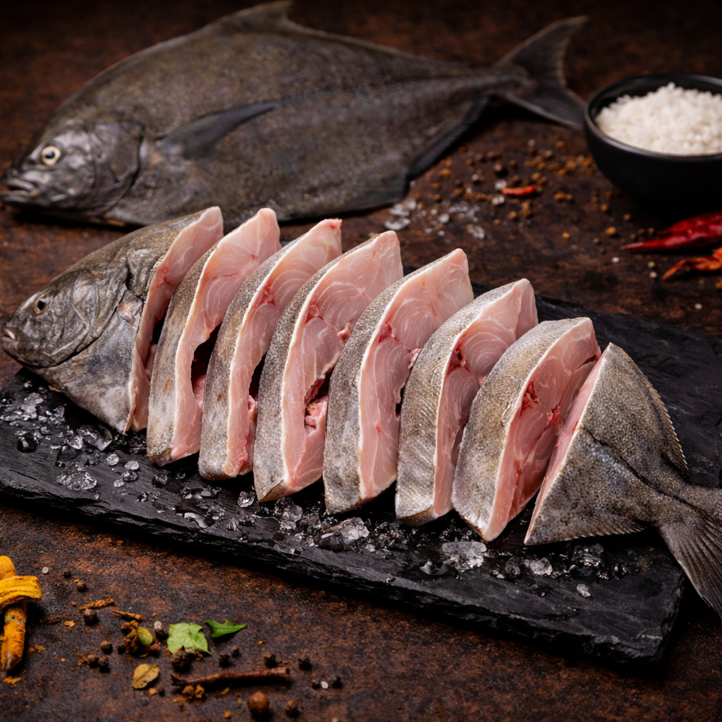 Black Pomfret/ Karuppu Vavval/ Karutha Avoli/ Nalla Chanduva/ Tondaroṭṭe