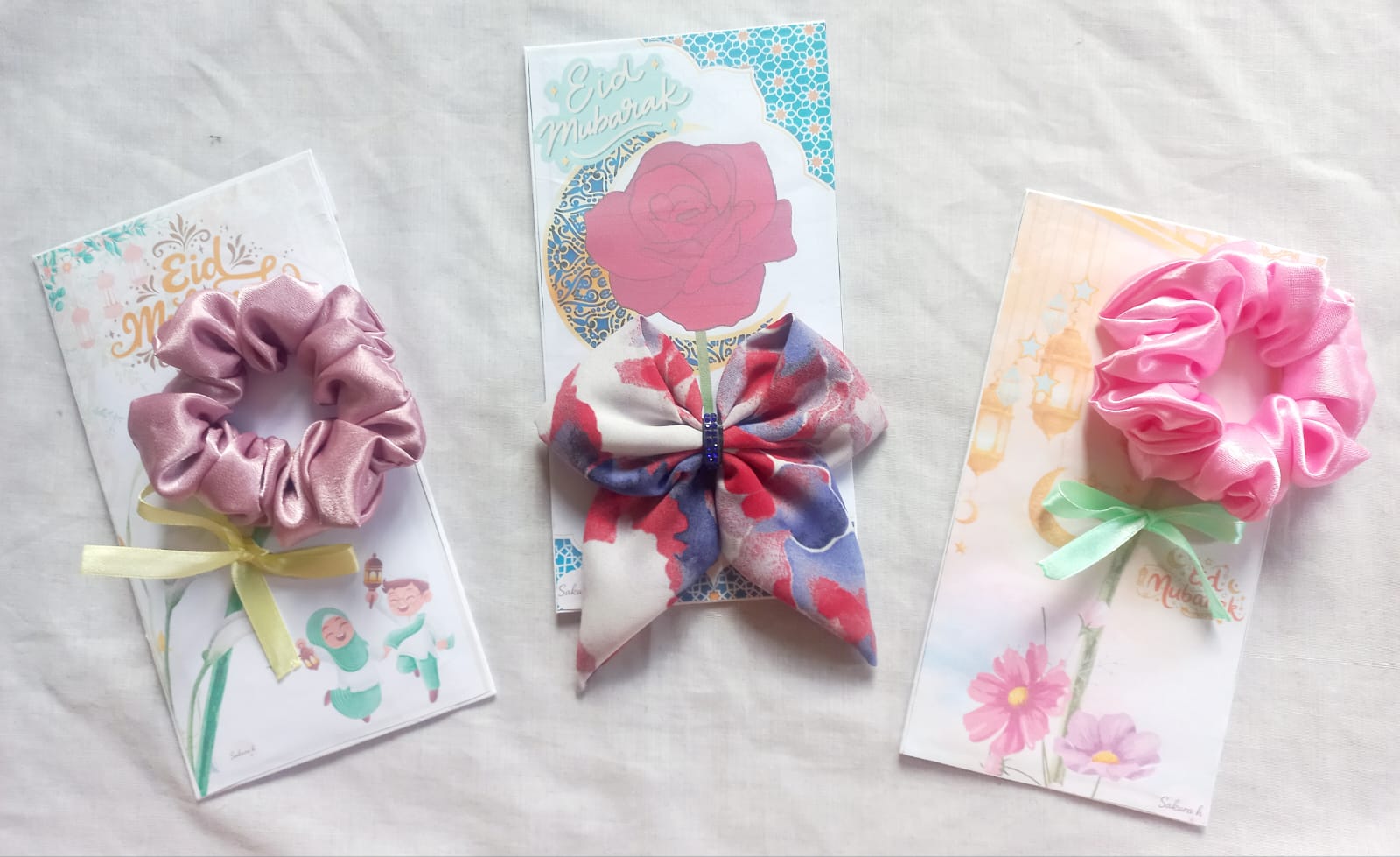 🌙 Eid Personalized Envelope – Scrunchie & Bow Edition 🌸_5