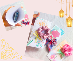 🌙 Eid Personalized Envelope – Scrunchie & Bow Edition 🌸