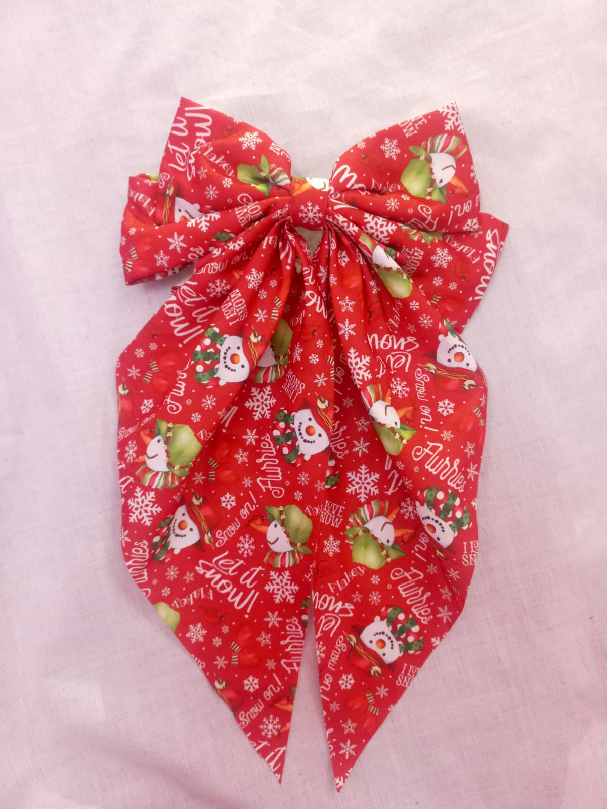 🎄 Snowman Christmas bow_0