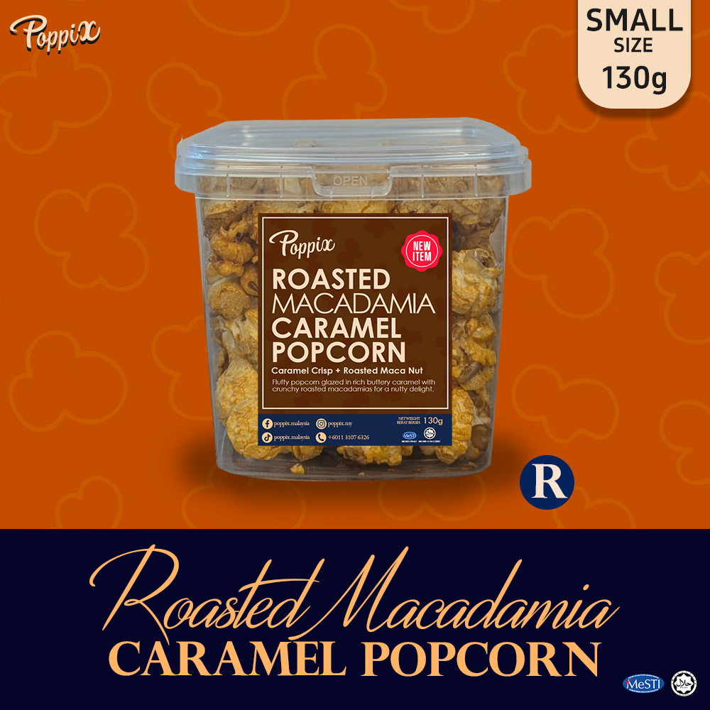 R Roasted Macadamia Caramel Popcorn