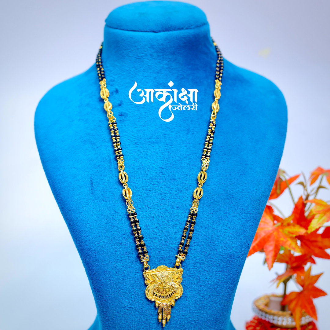 Ashalata Short Mangalsutra (1 Gram Gold Plated)