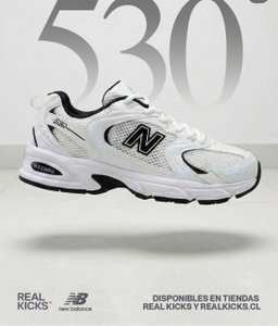 New Balance 530 White Black.