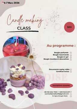Scented Candle Making Certification Class 