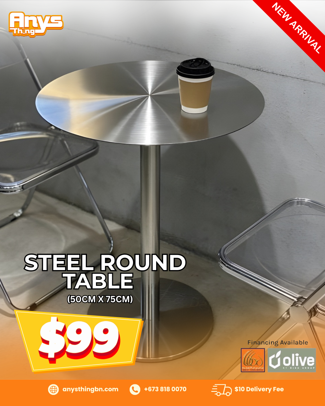 steel round table_0