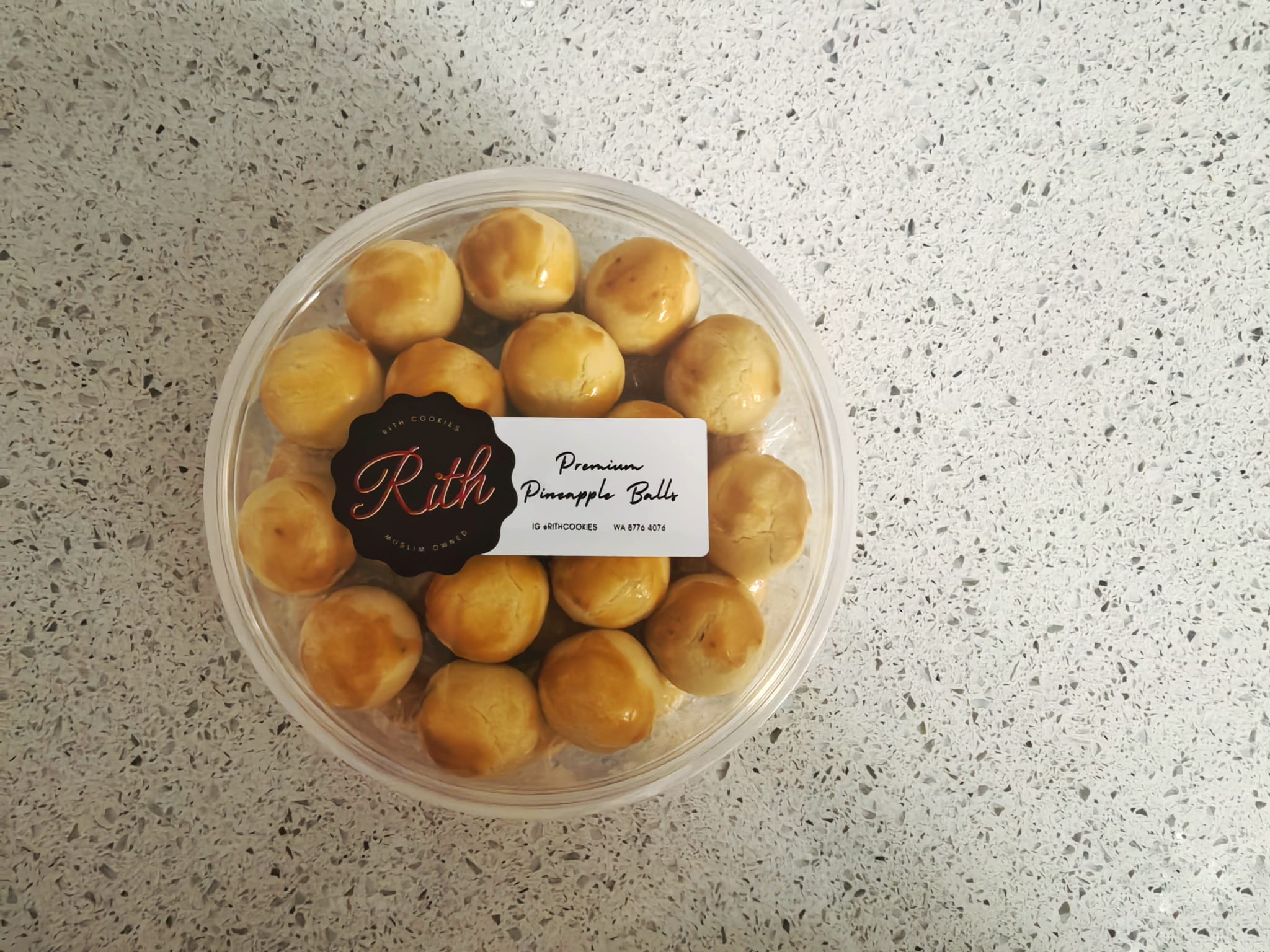 Premium Golden Pineapple Balls - Med Bottle_1