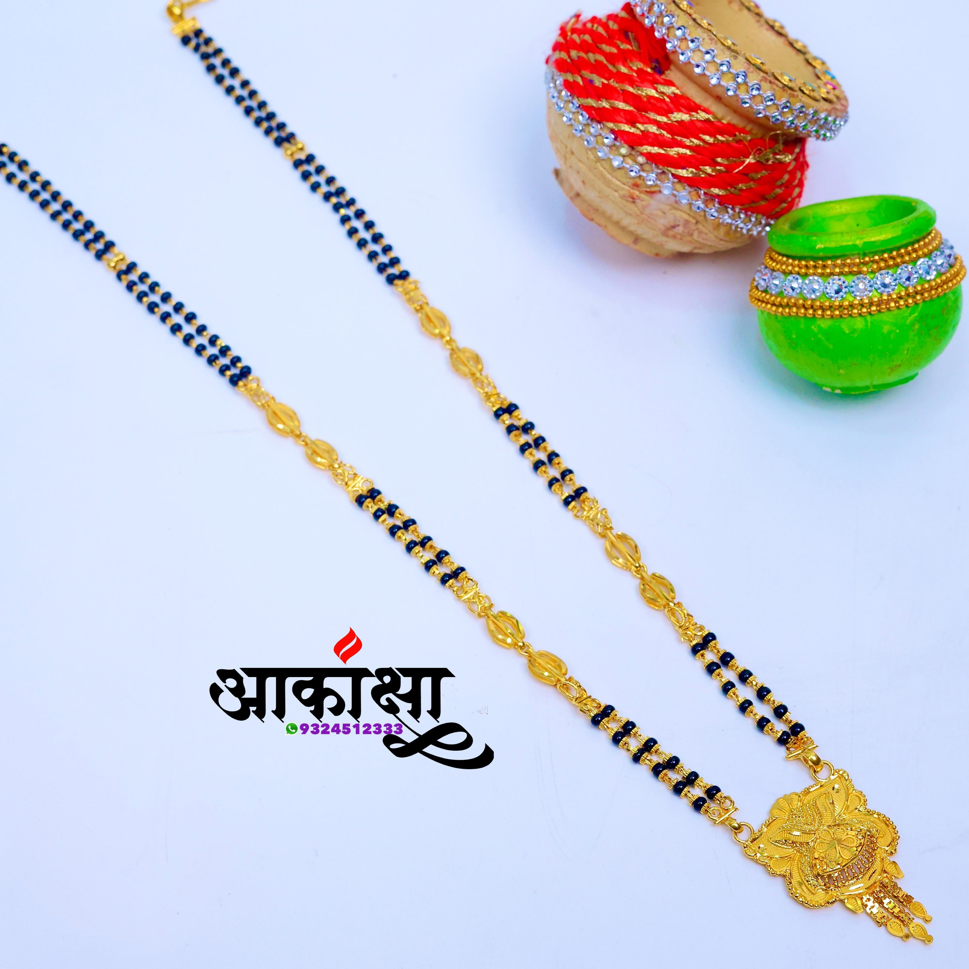 Ashalata Short Mangalsutra (1 Gram Gold Plated)_1