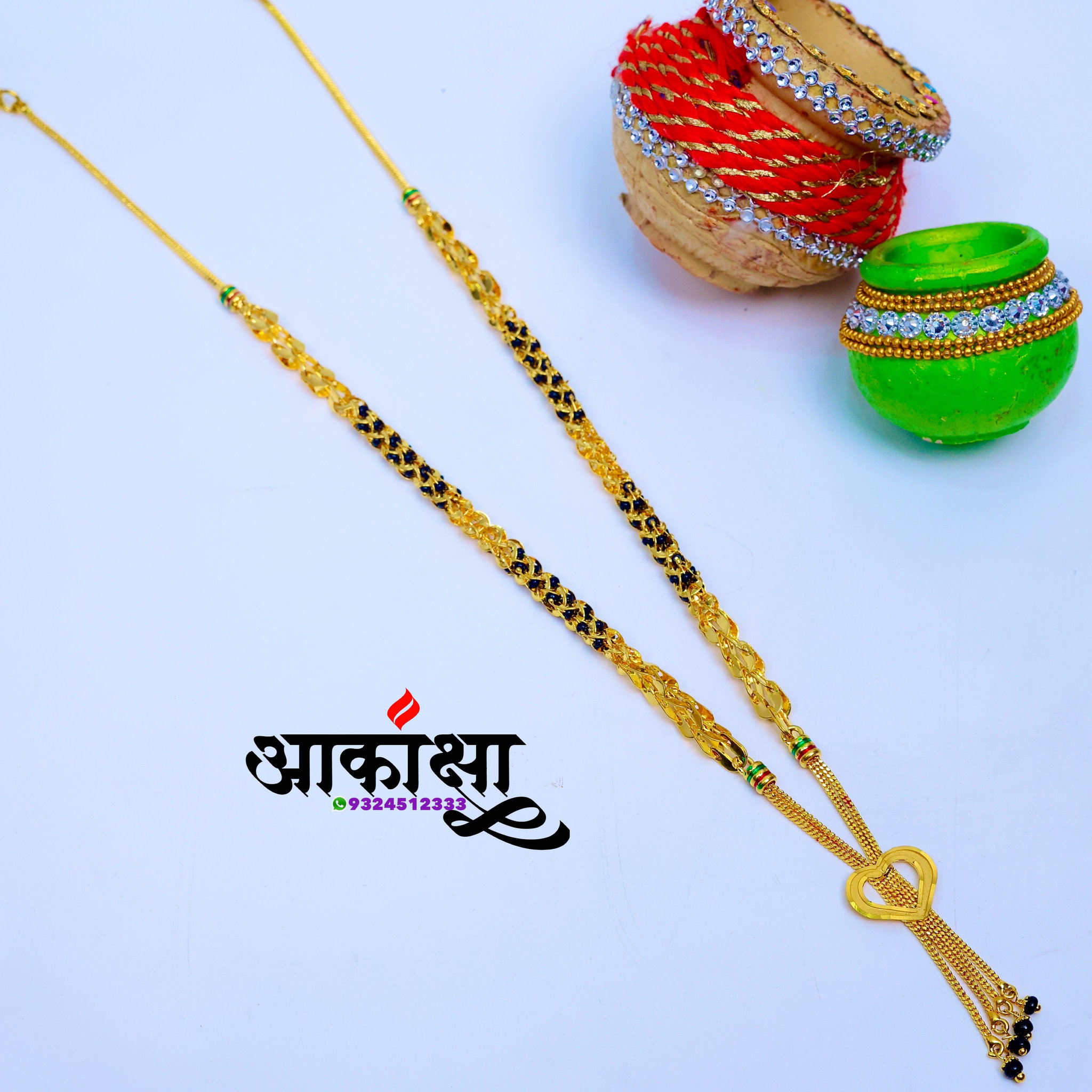 Madhura Short Mangalsutra (1 Gram Gold Plated)_1