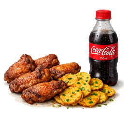 6 Wings – Bhajia + Soda