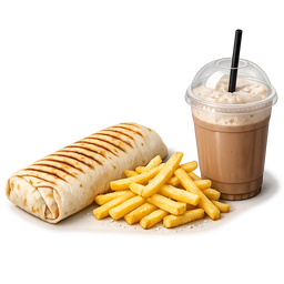 Chicken Shawarma – Classic Fries + Milkshake