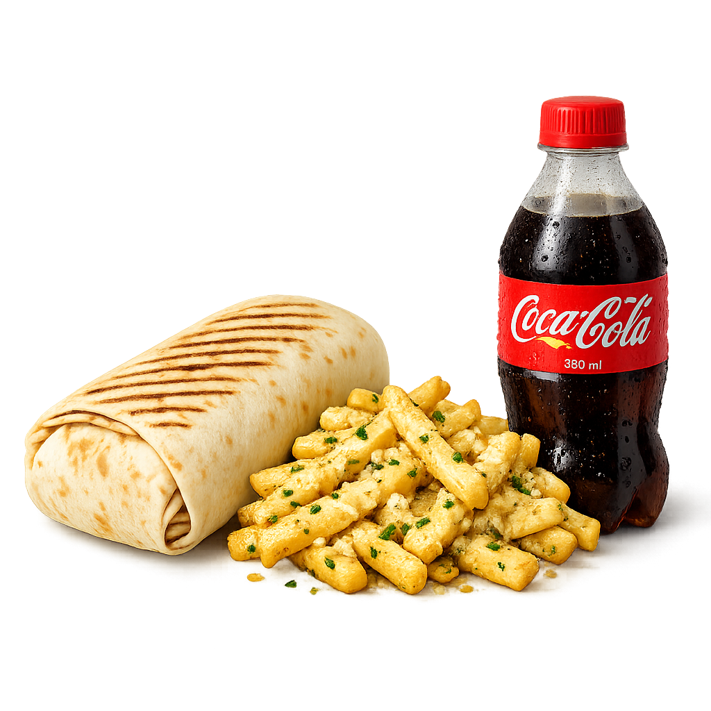 Chicken Shawarma – Garlic Fries + Soda_0